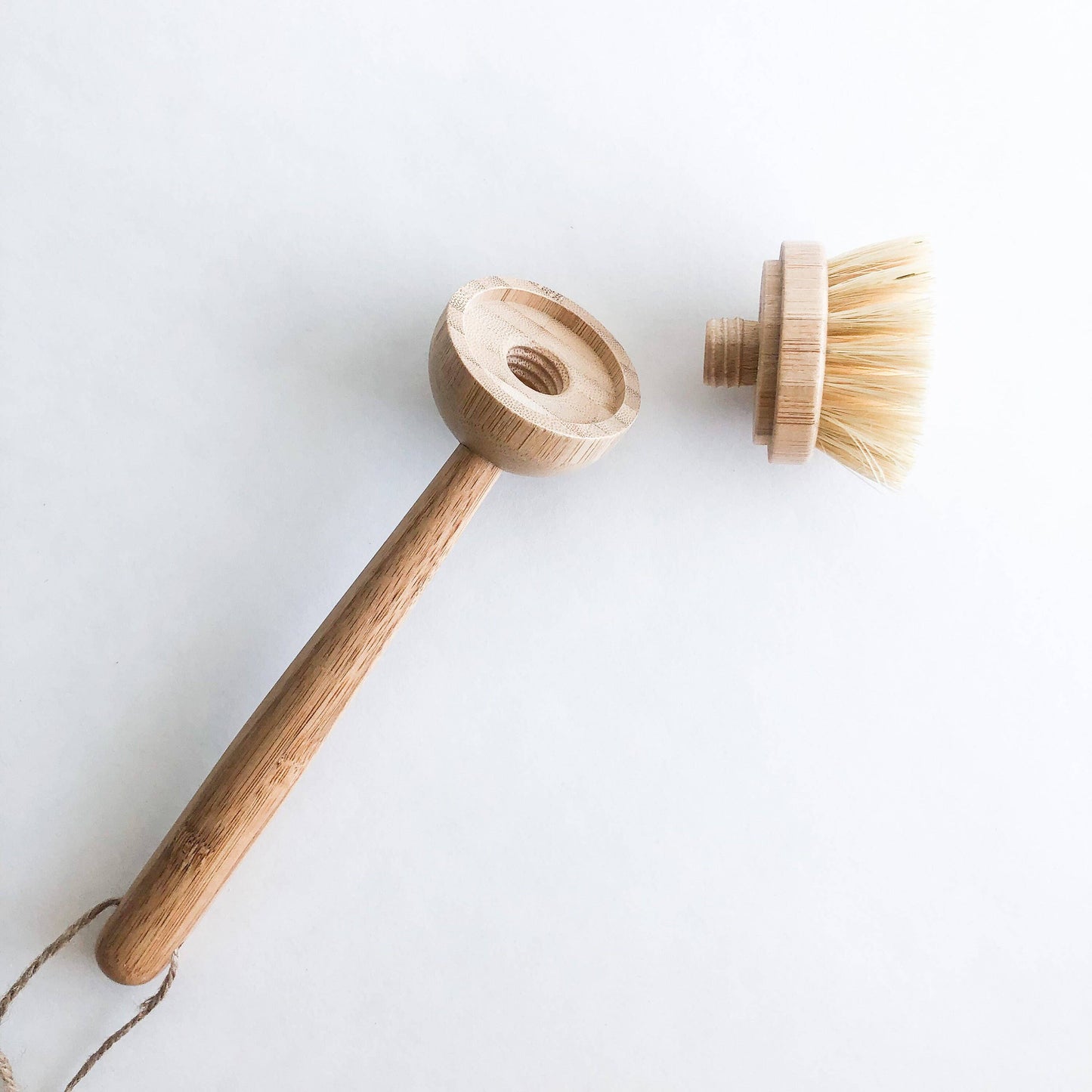Natural Bamboo Sisal Dish Brush | Replacement Head