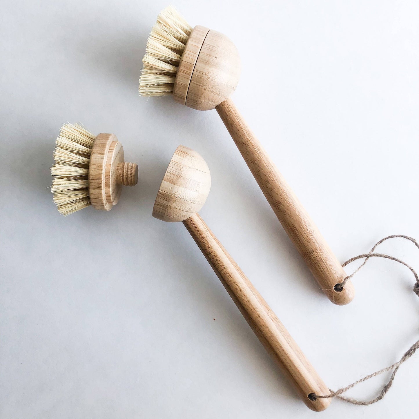 Natural Bamboo Sisal Dish Brush | Replacement Head