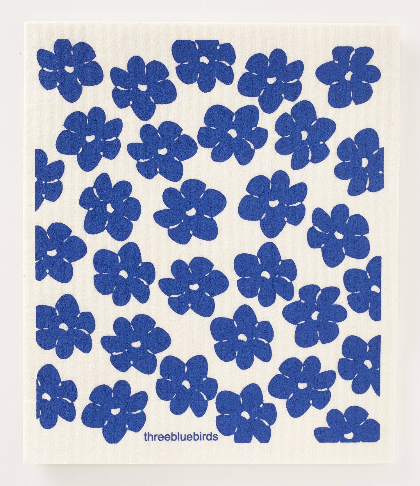 Swedish Dishcloth | Blue Poppies