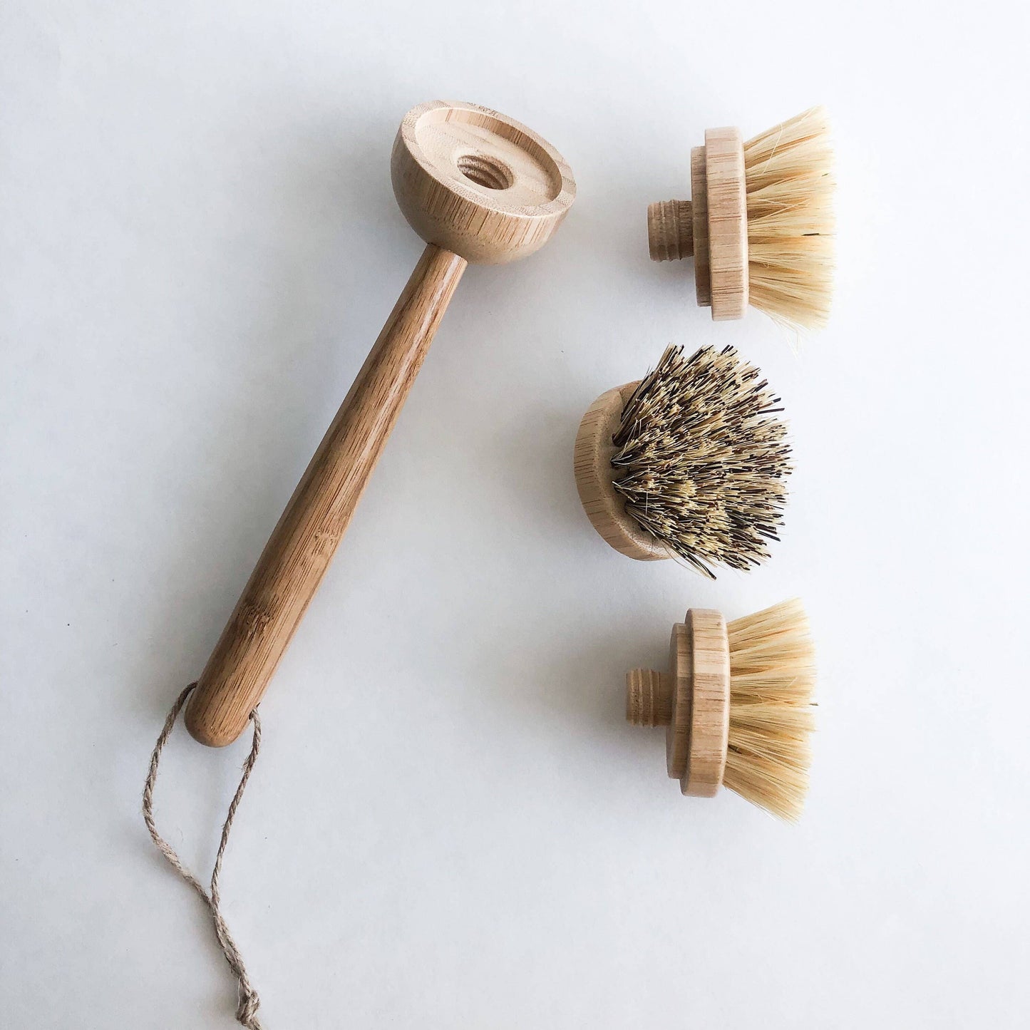 Natural Bamboo Sisal Dish Brush | Replacement Head