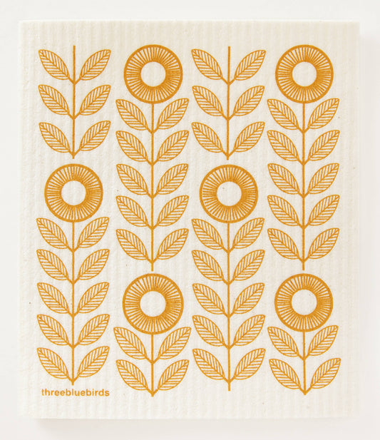 Swedish Dishcloth | Mustard Sunflowers